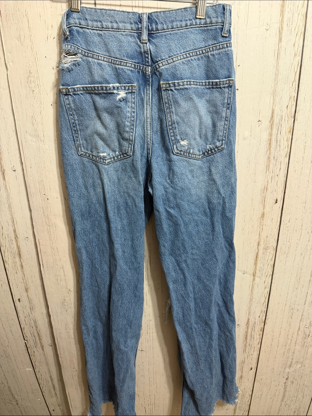 Zara THE 90'S FULL LENGTH Distressed Jeans - Picture 8 of 9